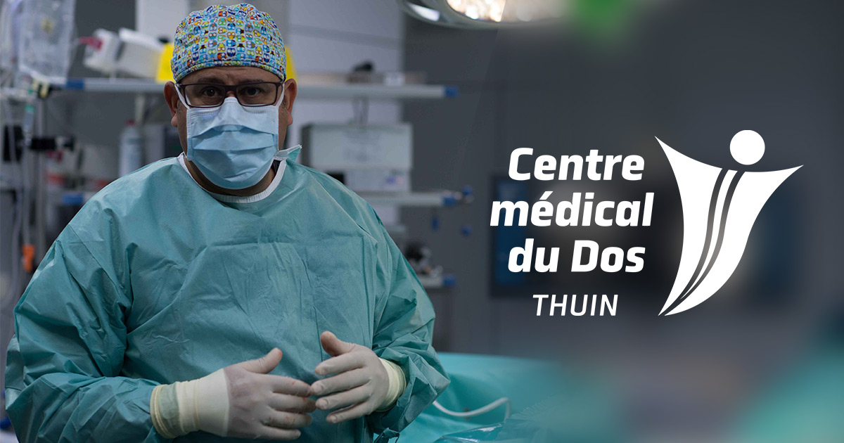 Docteur Mendili, neurochirurgien au Centre Médical du Dos de Gozée